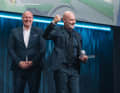 Besonderer Moment auch für die Gründer Simon Licht und Holger Ambroselli