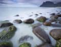 Utakleiv beach at night, Norway, Lofoten