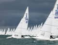The kites had to overcome strong gust fronts on the Baltic Sea