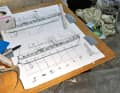 2. a laminating plan for the mats is created so that the construction of the underwater hull goes hand in hand afterwards