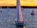 Yann Quenet ha colto l'occasione per partecipare a una regata di club sul fiume St Lawrence