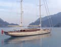 Simena" carries 1423 square metres of cloth on the wind. The superstructure is made of aluminium. The launch is planned for this summer. | Rendering: Ares Yachts