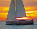 Natural spectacle. Unique sunsets and sunrises make up for long nights at sea