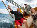 Strong duo as an owner partnership: Ulrich Goll and Jürgen Rohweder on their Great Dane 28 "Nele"
