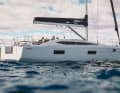 Plenty of volume. The corpulent hull shape of the Impression 45 provides plenty of space on and below deck