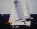 Später im Finn-Dinghy.