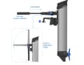 The tiller can be adjusted in length. When folded down, it can be used as a handle for carrying the eLite