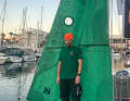 Dans le port, les premières voiles sont mises à l'essai.