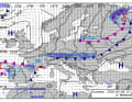 La mappa delle previsioni per domenica.