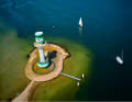 The Friedrichsort lighthouse in the Kiel Fjord. The area of the German coast is also part of the potential backdrop ...