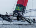 Das Rockwool Denmark SailGP Team führte das Klassement nach Tag eins in Sydney punktgleich vor Australien an