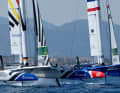 Das Germany SailGP Team mit Steuermann Erik Heil im Duell mit Team Frankreich