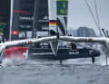 Die Teams aus Deutschland und Dänemark beim SailGP in Sydney