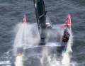 Das Switzerland SailGP Team unter der Leitung von Nathan Outteridge in Aktion am zweiten Renntag