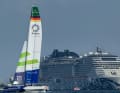 The German team at the start of the season at the Emirates Dubai Sail Grand Prix.