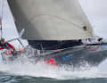 Not the first to cross the line, but always in the lead so far: Co-favourite Federico Waksman from Uruguay with the boat of the previous Mini-Transat winner, Pierre Le Roy