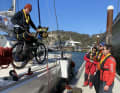 There is room for 12 passengers on board. Bicycles can also be taken on board.