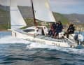 The Flaar 24 is an exciting addition to the sports boat class from Hungary. The racer is made of carbon fibre, is correspondingly light and easy to trailer thanks to its swivel keel. Hull length 7.23 m; width 2.53 m; weight 750 kg; from 77,230 euros