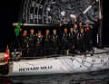 Die jubelnde "Jolt 6"-Crew mit Co-Skipper Pierre Casiraghi.