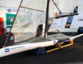 Le skiff durable du "Förderacer" de Kiel au salon boot de cette année à Düsseldorf