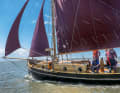 Almost like in the old days: the "Forelle" under sail in the Schleswig-Holstein Wadden Sea
