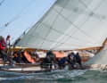 Die 12 Meter Rennyacht "Anita" von 1938.