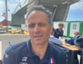 Franck Cammas bei einem Interview mit der YACHT beim America's Cup in Barcelona. Jetzt verstärkt der Tausendsassa das Team Holcim-PRB im Ocean Race Europe.