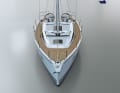 The Linjett 36 is the shipyard's first boat with a permanently attached bowsprit. The trunk also serves as an anchor hold and as a step