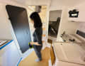 The boat offers enough space below deck for a family of four and full headroom between the wet room and galley