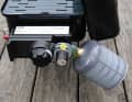 Overhang: The grill can tilt towards the cartridge
