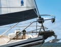 Solid: The bow fitting is typical of the Contest. It holds the anchor and forestay. The closed pulpit makes it difficult to get out