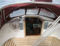 Bridge deck: You can make yourself comfortable under the sprayhood on the wide area. You can lie or sit safely there