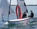 Works too. If there is little wind, the foils are simply hauled up, or remain ashore