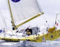 Chabaud dans le cockpit du "Whirlpool-Europe 2