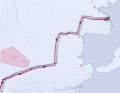 Anfangs wenig Wind und bis zu den Azoren wenige Manöver - so sieht das Dorado-Routing nach dem US-amerikanischen GFS-Modell aus