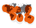 Globalstar network coverage: Even if the provider has not positioned its 48 satellites with worldwide coverage and predominantly over land, the network still offers usable services on the Atlantic