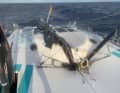 Bild bitterer Erinnerung: Bereits bei der Vendée Globe schied er aufgrund eines Mastbruchs aus
