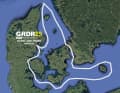 The course for the race around Denmark.