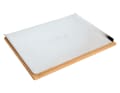 If the grill has a lid, this pizza stone turns it into an oven. Measures 40 by 30 centimetres. Fits approximately on the Urban Pro
