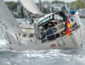 Round stern, organic shapes, wide running decks, small windows - the lines are pleasing to the eye
