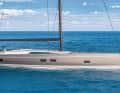 65 Performance. Auch für die Regatta-Version wirbt die Werft mit ökologischer Bauweise. Im Laminat steckt Leinen, die Farben basieren auf Wasser