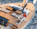 Selbstläufer: Nonchalant prüft Marc Giorgetti den Vorsegeltrimm. Der luxemburgische Bauunternehmer ist Mehrheitseigner der Solaris-Gruppe, zu der neben Solaris Yachts auch CNB und die Maxi-Werft Performance Boats gehört.