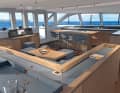 Blick in den Innenraum des neuen Flaggschiffs: der Gunboat 80