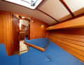 The foredeck is just as conventional, but equipped with plenty of storage space