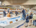 Hallberg-Rassy invites you into its own halls, where yachts in various stages of production are on display