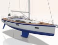 From the outside, the modifications are discreet. Additional hull windows in the foredeck and larger windows in the saloon provide more light below deck.