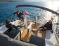 Apart from the gennaker winches, all controls are directed to the helmsman, which makes the crew happy