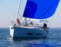 Bei leichter Brise ging es mit der Hanse 590 zum Testschlag auf den Greifswalder Bodden