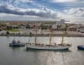 Ein imposanter Anblick, wenn die "Gorch Fock 2" einläuft