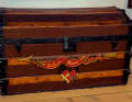 Artful decoration according to your own ideas identifies a sea chest as a very personal possession